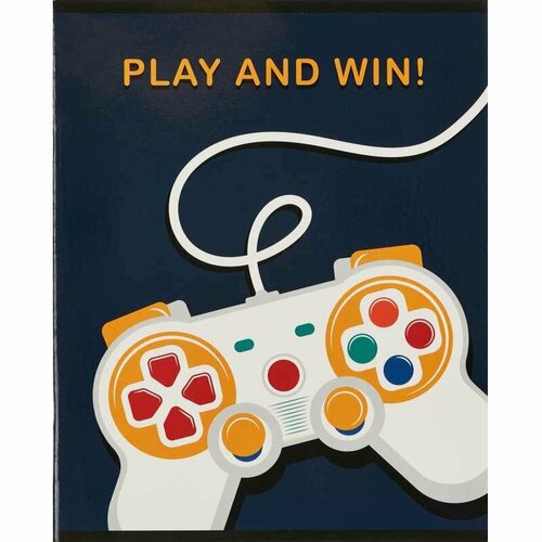 Тетрадь общая А5,48л, кл, скреп, обл. мел. карт, УФ-лак №1 School Play&Win (5 шт.)