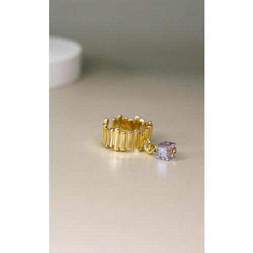 фото Кольцо, кристаллы swarovski, розовый, фиолетовый precious kate