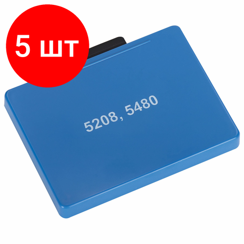 Комплект 5 шт, Подушка сменная 68х47 мм, сине-красная, для GRM 5480, TRODAT 5485, 5480, 174558921