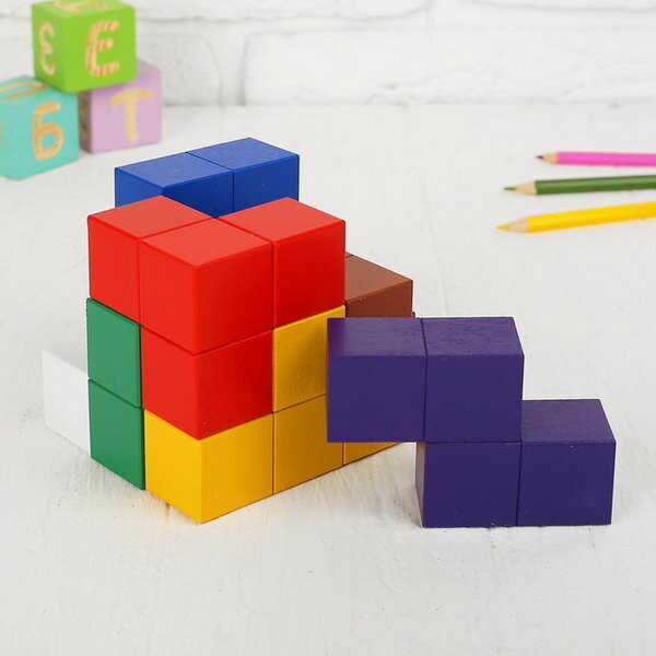 Кубики "Кубики для всех", кубик 3 x 3 см, пособие в наборе