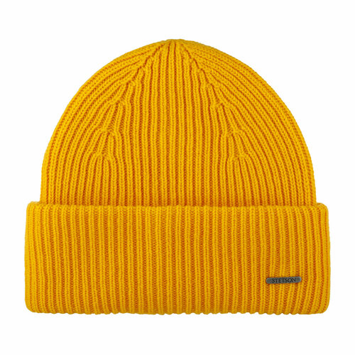 Шапка бини STETSON, размер OneSize, желтый шапка c p company extra fine merino wool goggle beanie