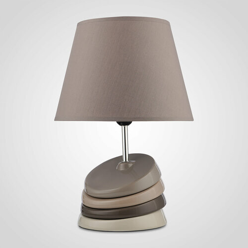 Настольная Керамическая Лампа 46,5 см. (Бежевый, Кремовый, Коричневый)