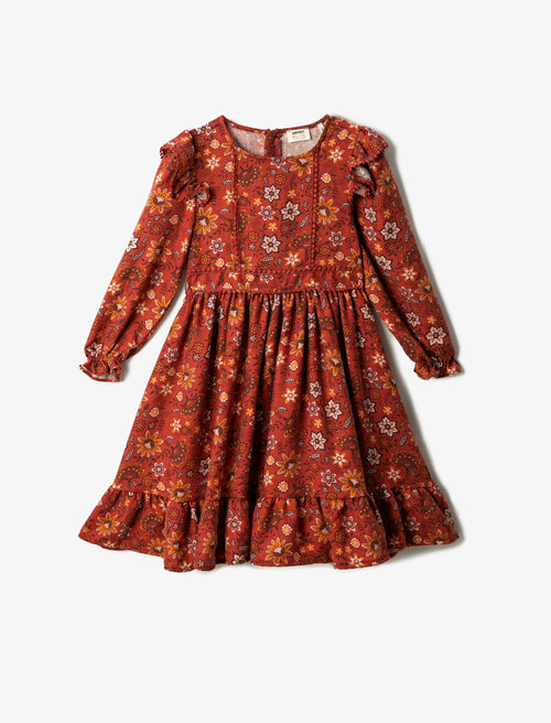 Платье KOTON, размер 104/110, коричневый