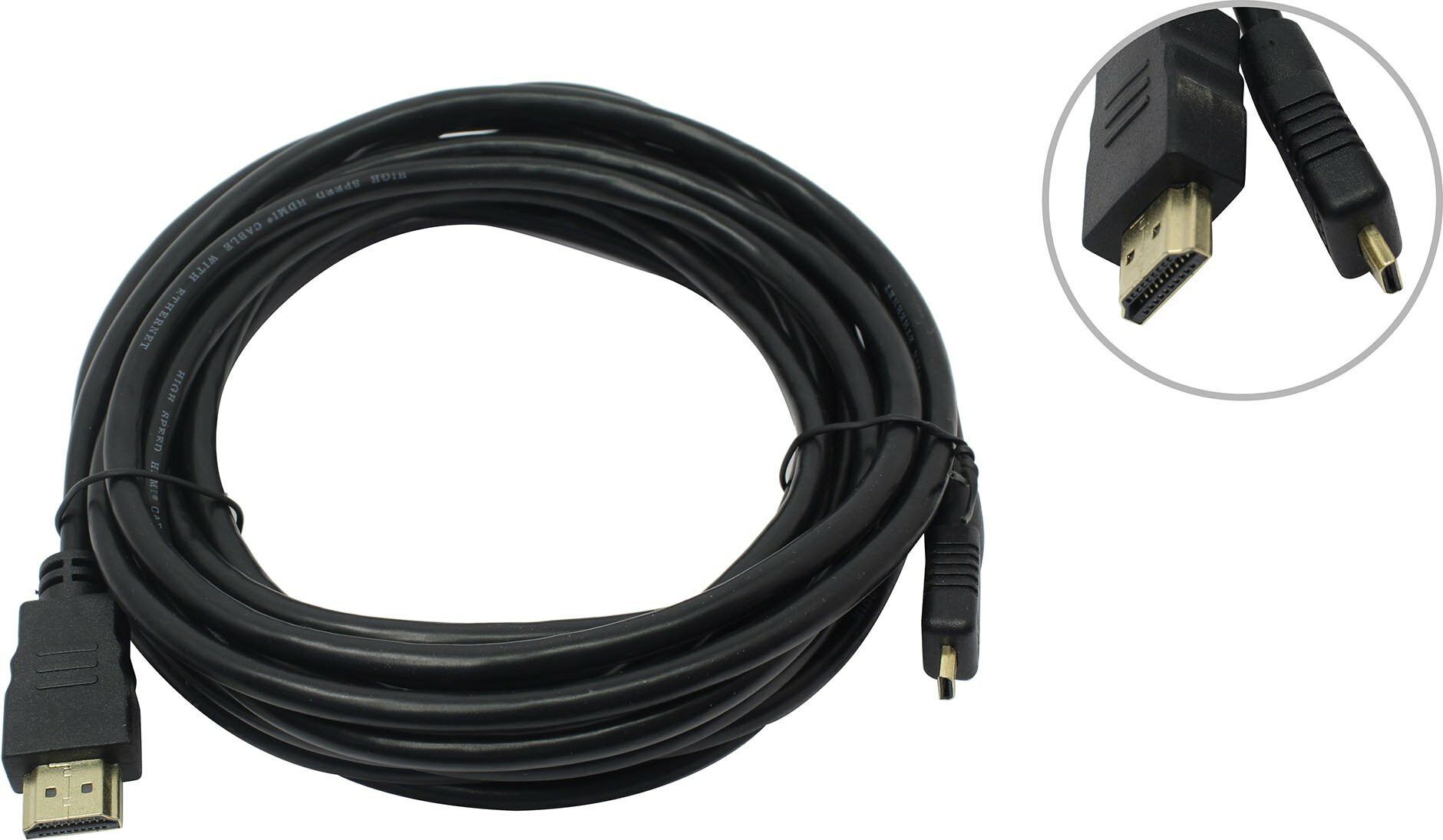 Кабель «B&P» HDMI to microHDMI V1.4+3D 5м