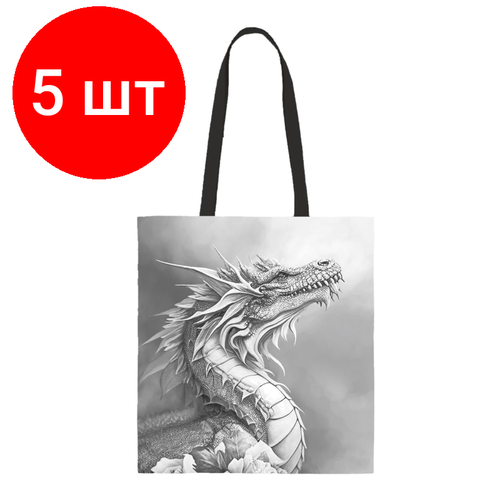 Комплект 5 штук, Пакет текстиль премиум 350х420мм, НГ арт. 0432.224к