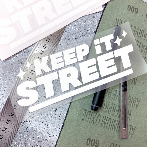 Наклейка на стекло Keep it street