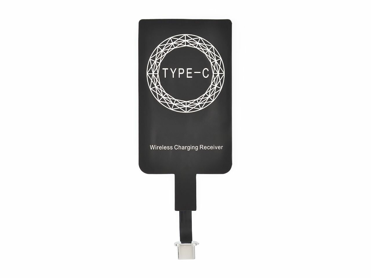 Адаптер для беспроводной зарядки USB Type-C, с кабелем, черное