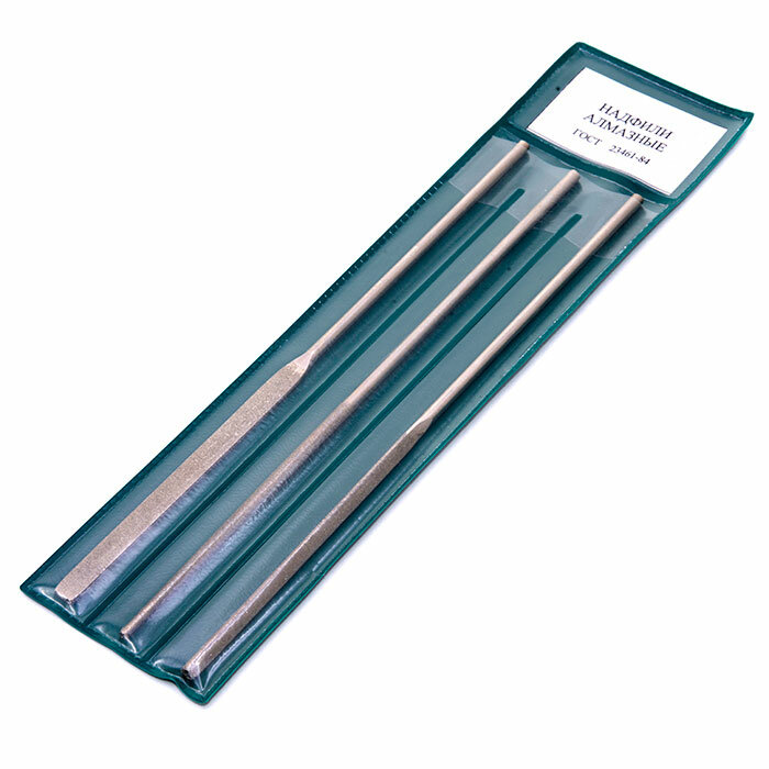 фото Набор надфилей алмазных из 3 штук