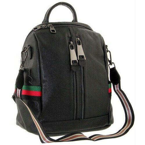 фото Рюкзак , фактура зернистая, черный lemoor