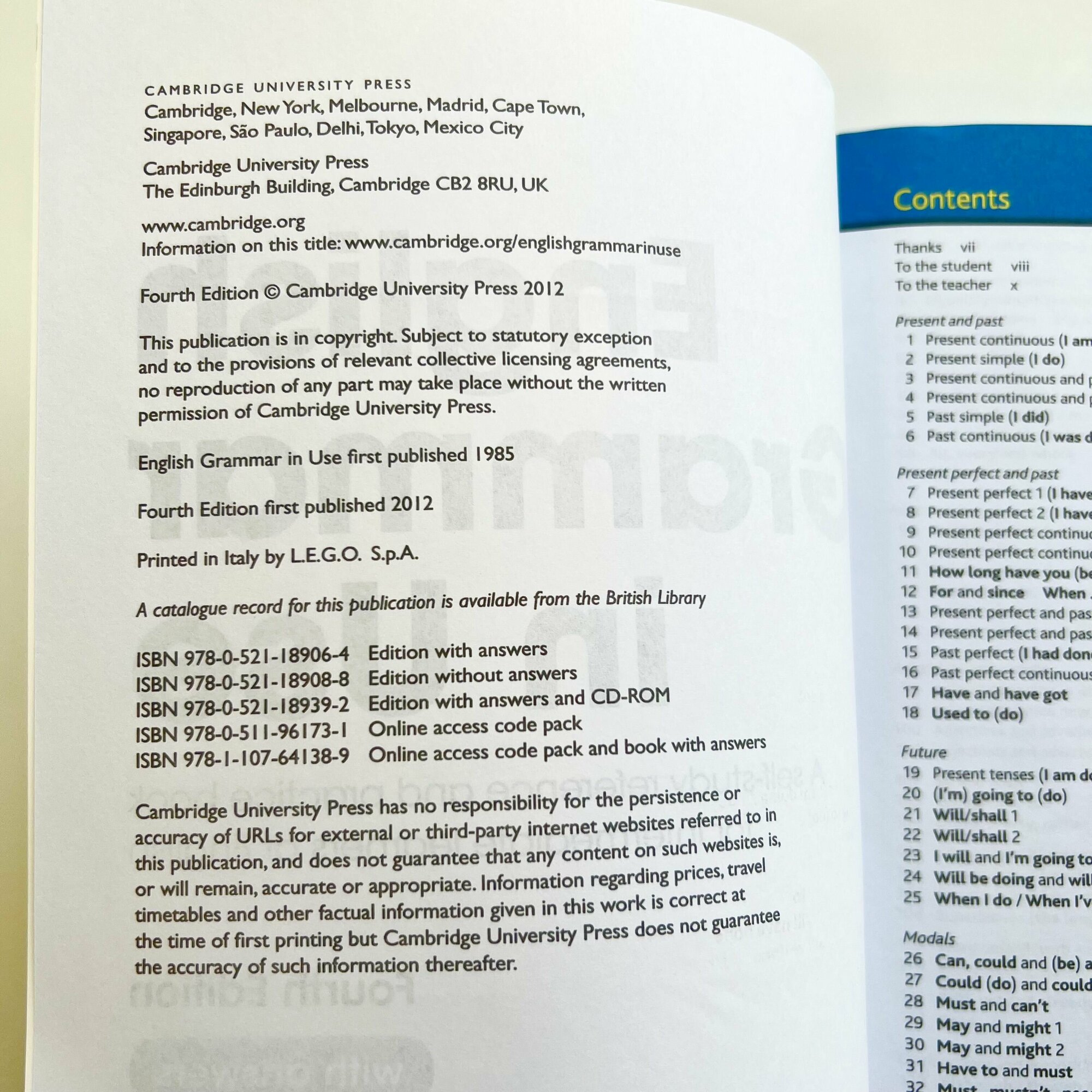 English grammar in use fourth edition (4 издание) с ответами+ CD диск - фото №3