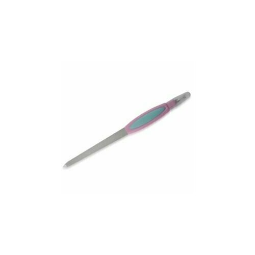 Ellis Cosmetic Пилка металлическая с вилкой для кутикулы, прорезиненная ручка, длина 14см ellis cosmetic пилка прямая сиреневая 120 220 280 400