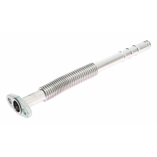 Трубка КАМАЗ слива масла турбокомпрессора (нержавеющая сталь) L=360мм металлокомпенсатор