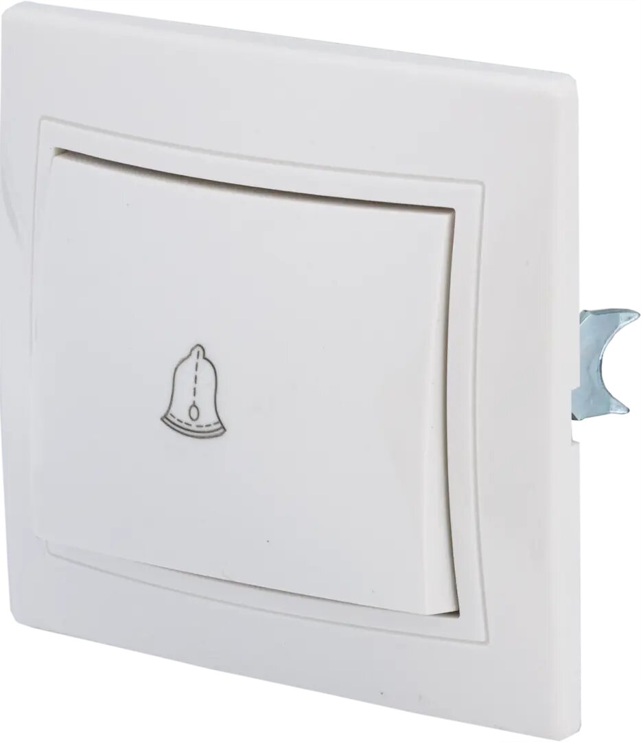 Кнопка для звонка Таймыр цвет белый