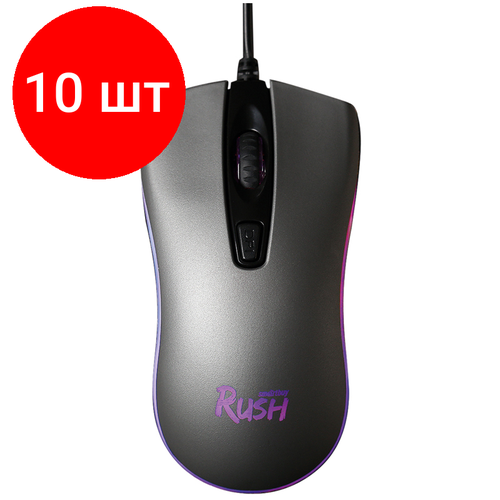 Комплект 10 шт Мышь Smartbuy Rush Phantom с подсветкой черный 4btnRoll 355000₽