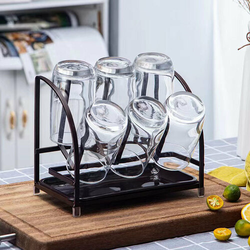 Сушилка для кружек подставка настольная для стаканов поднос для кухонной посуды 1200₽