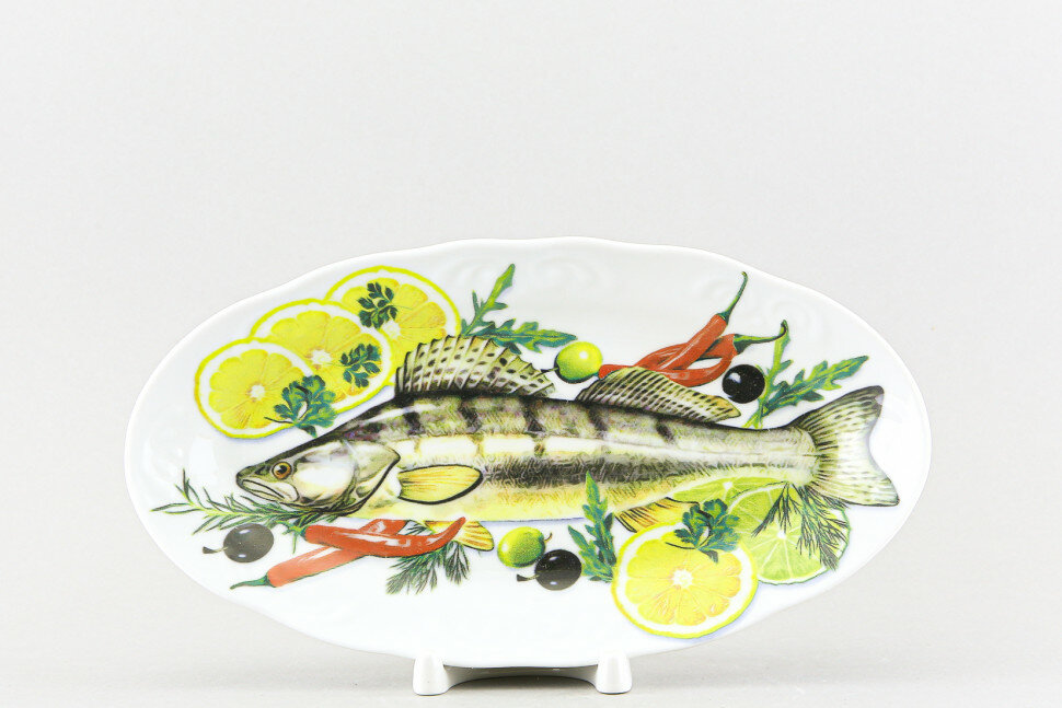 фото Селедочница 25 x 12.8 см Добрушский фарфоровый завод Судак