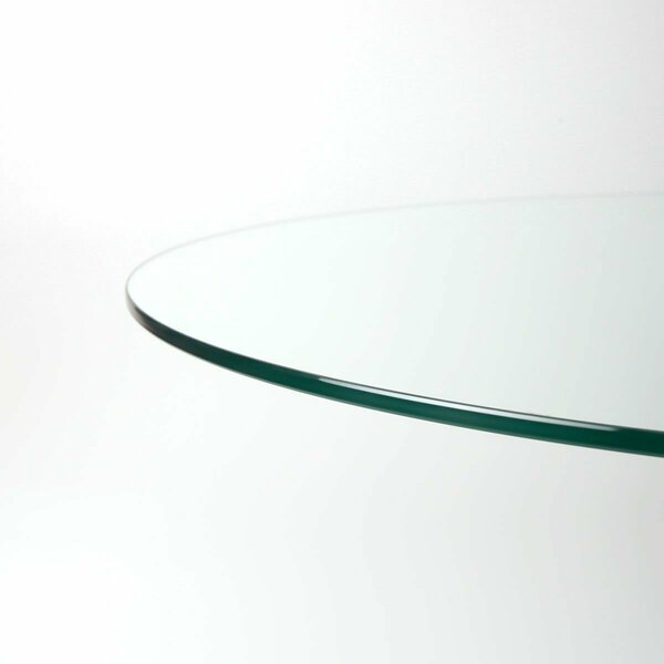 Кухонный обеденный стеклянный стол Неон на одной ножке (серая) с круглой столешницей (80 см.)