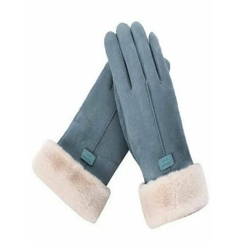 фото Перчатки , размер 7.5, синий fashion gloves