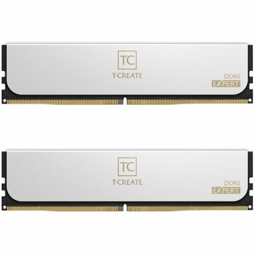 Оперативная память TEAM GROUP DDR5 TEAMGROUP T-Create Expert 32GB (2x16GB) 6400MHz CL32 (32-39-39-84) 1.35V White (CTCWD532G6400HC32ADC0)