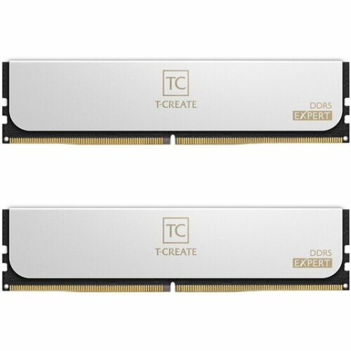 Оперативная память TEAM GROUP DDR5 TEAMGROUP T-Create Expert 32GB 2x16GB 6400MHz CL32 32-39-39-84 135V White CTCWD532G6400HC32ADC0 1636600₽