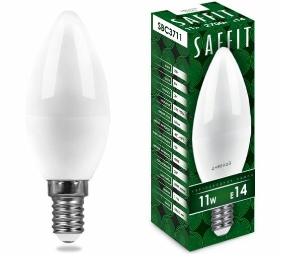 Светодиодная лампа SAFFIT 11W 230V E14 2700K, SBC3711 55131