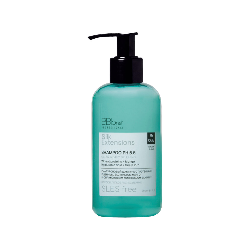 Шампунь для волос Silk Extensions Shampoo Glow & Easy Brushing, 250 мл