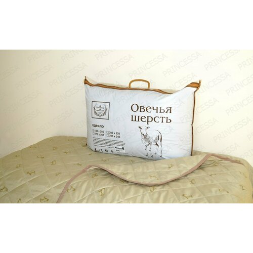 Одеяло Люкс Эконом (шерсть овечья) облегченное, 2х-спальное артикул 2204