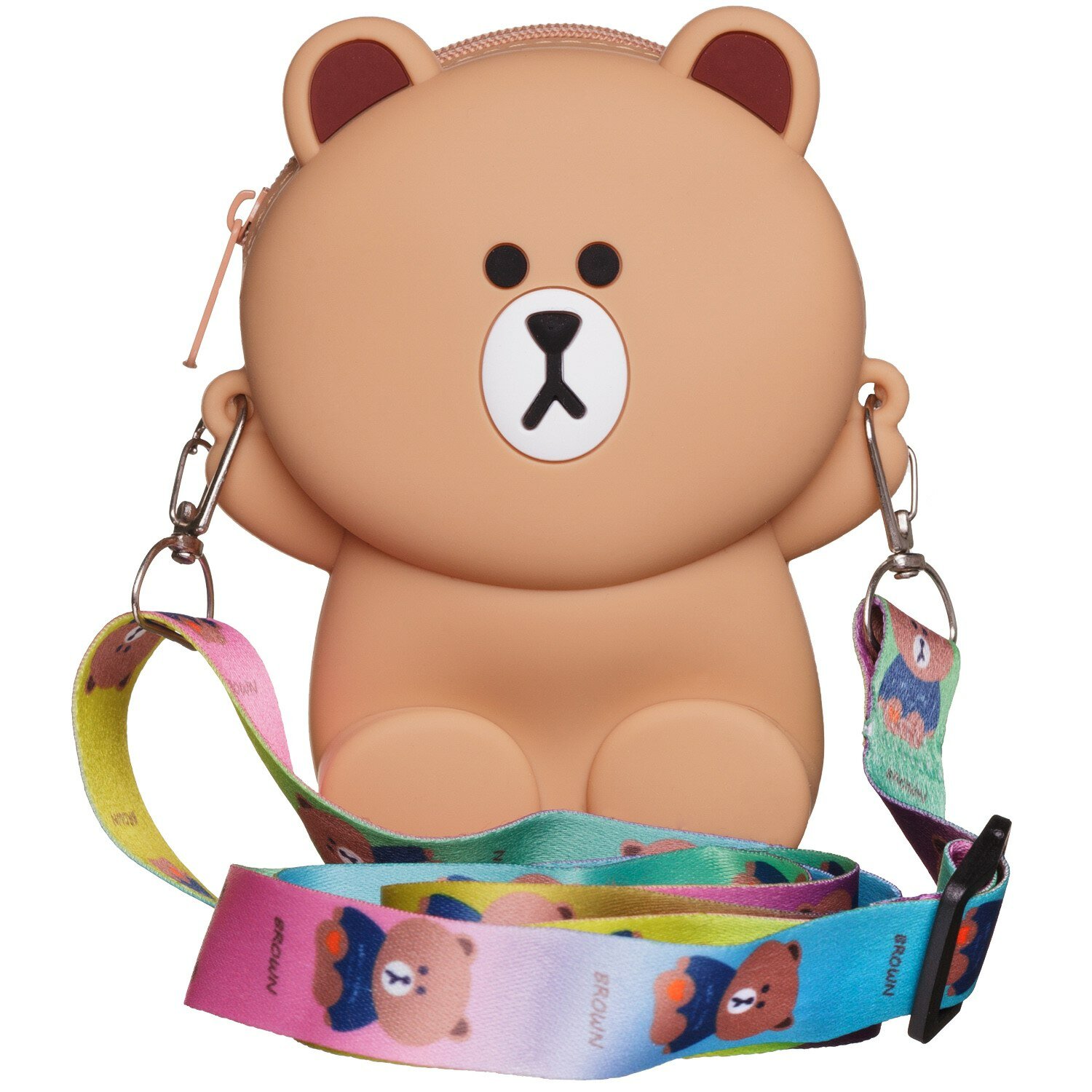 фото Сумочка для девочки Abtoys Мишка бежевый, 12см