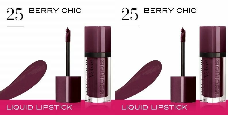 Bourjois Rouge Edition Velvet Губная помада, набор из 2 штук, оттенок 25 Berry Chic