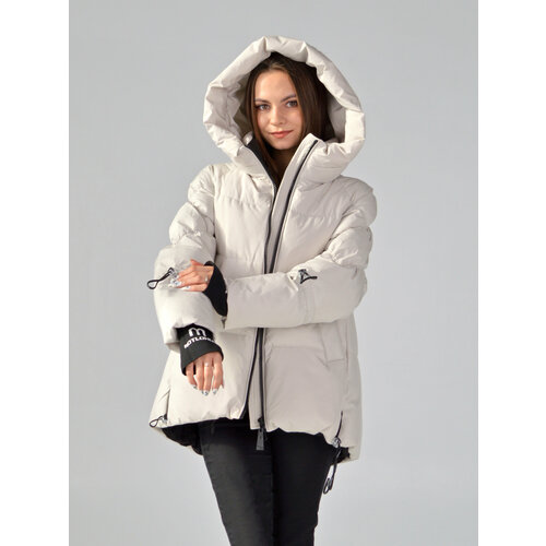фото Куртка 6619-а72-beige, размер 2xl, серый, бежевый ac-way