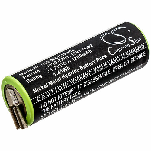 Аккумулятор CS-MCH159SL для Moser ChroMini 1591 1200mAh, 1.2V, Ni-MH 1590 флоксы