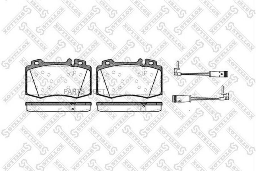 780 002B-SX_=769 02 ! колодки дисковые п.\ MB W220/W211 02> STELLOX / арт. 780002BSX - (1 шт)