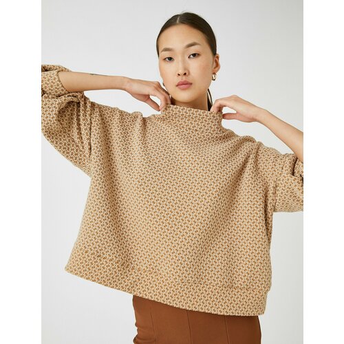 фото Лонгслив koton, размер m, бежевый