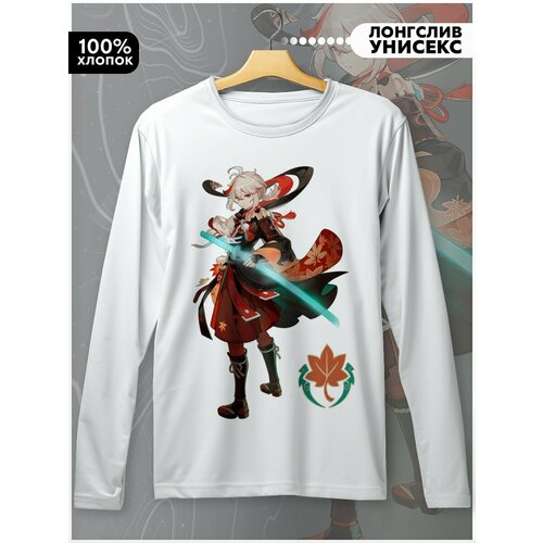 фото Лонгслив hypnotica, размер l, белый