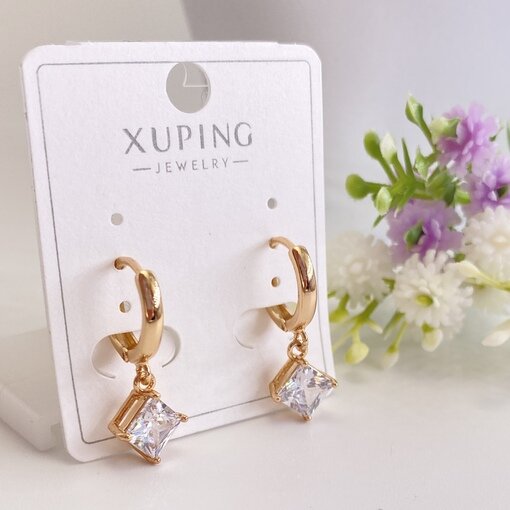 Серьги с подвесками XUPING JEWELRY, фианит