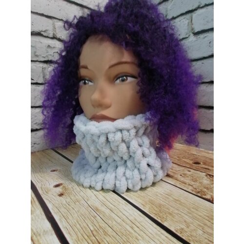 фото Шарф ,27 см, 52, серый нет бренда