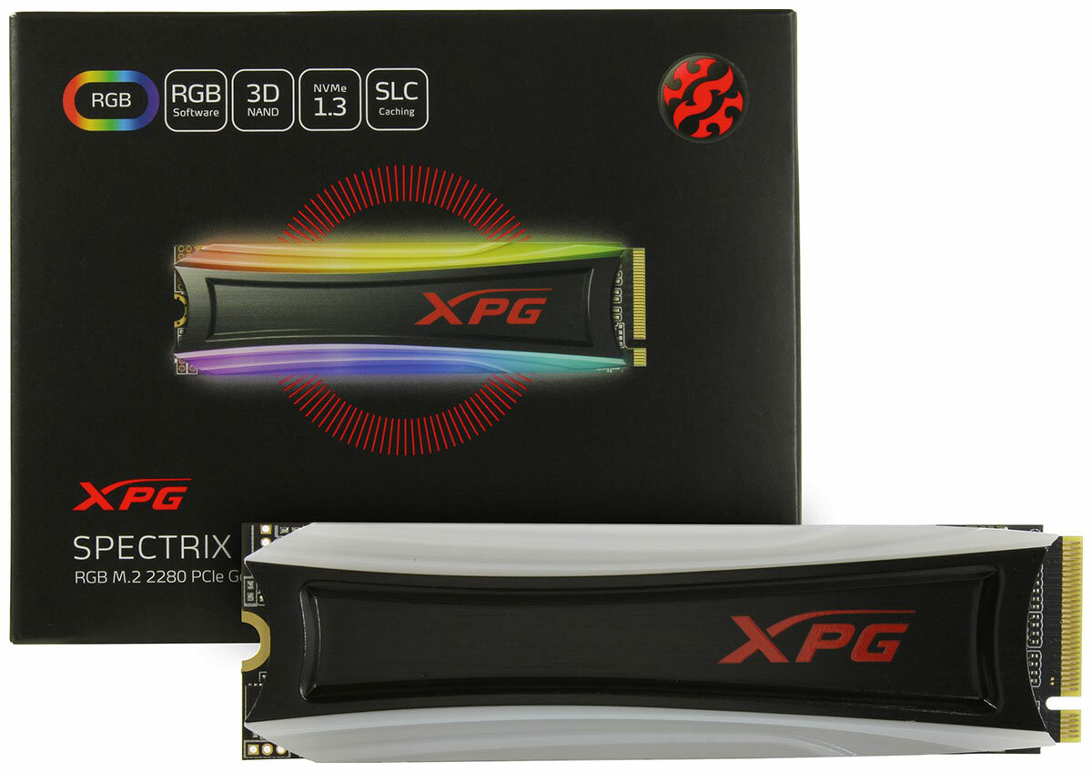SSD накопитель A-DATA S40G RGB 512ГБ, M.2 2280, PCI-E x4, NVMe - фото №17