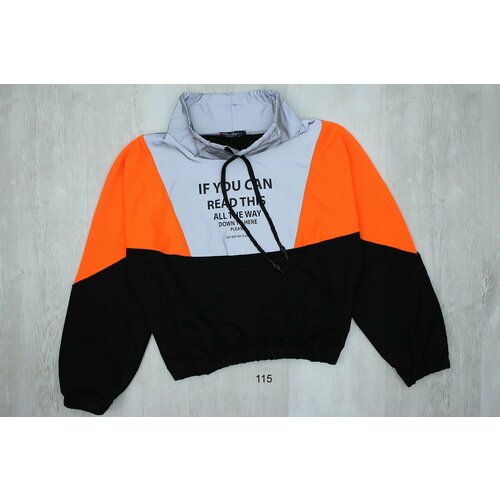 фото Толстовка , размер 10 лет, оранжевый нет бренда