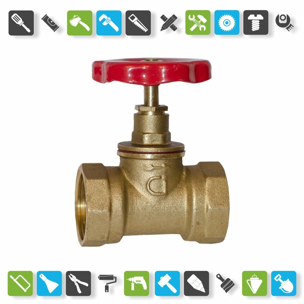 фото Вентиль для воды и пара PN16 1/2" ВР, t 200C