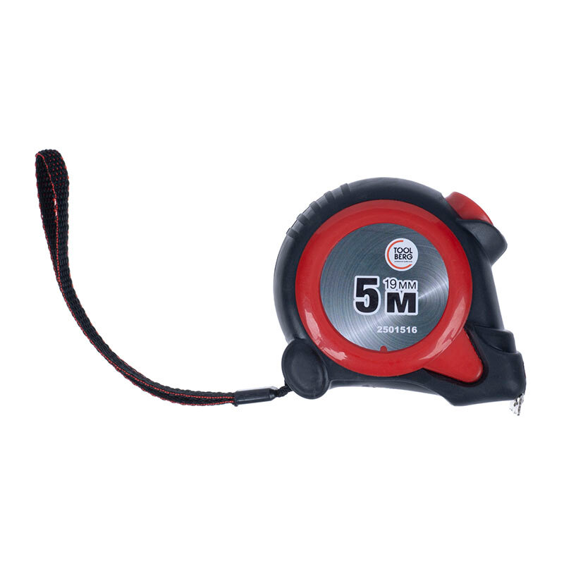 рулетка 5м 19мм с автостопом, прорезин. корпус, магнит. pqtools 2501516 ТОРН - фото №4