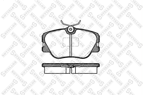 Колодки тормозные дисковые перед Stellox 200 000B-SX