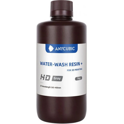 Фотополимерная смола Anycubic Water-wash Resin, HD, серая (1 кг)