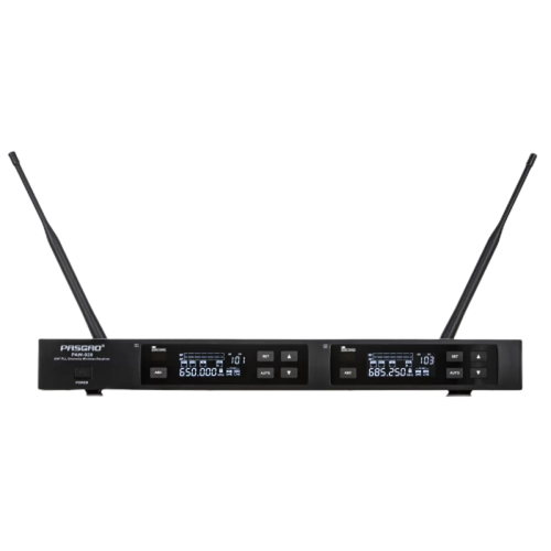 Pasgao PAW-920 Rx_2x PAH-801 TxH двухканальная радиосистема с ручными передатчиками (A179306 + 2x A179307) shure blx288e b58 m17 вокальная двухканальная радиосистема с ручными передатчиками beta58