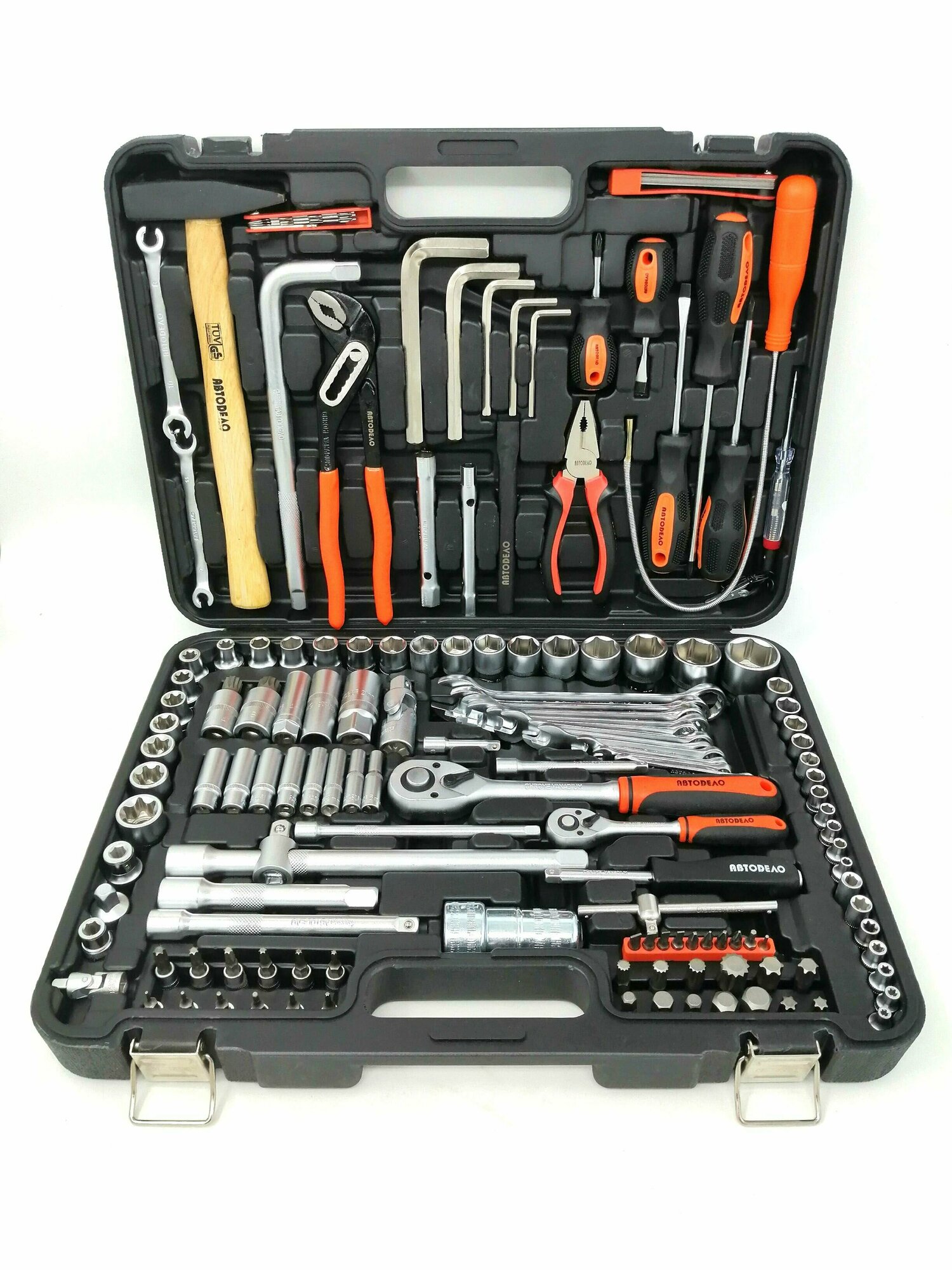 Набор инструментов 141 предмет 1/2"DR 3/8"DR 1/4"DR АвтоDело — фото 1