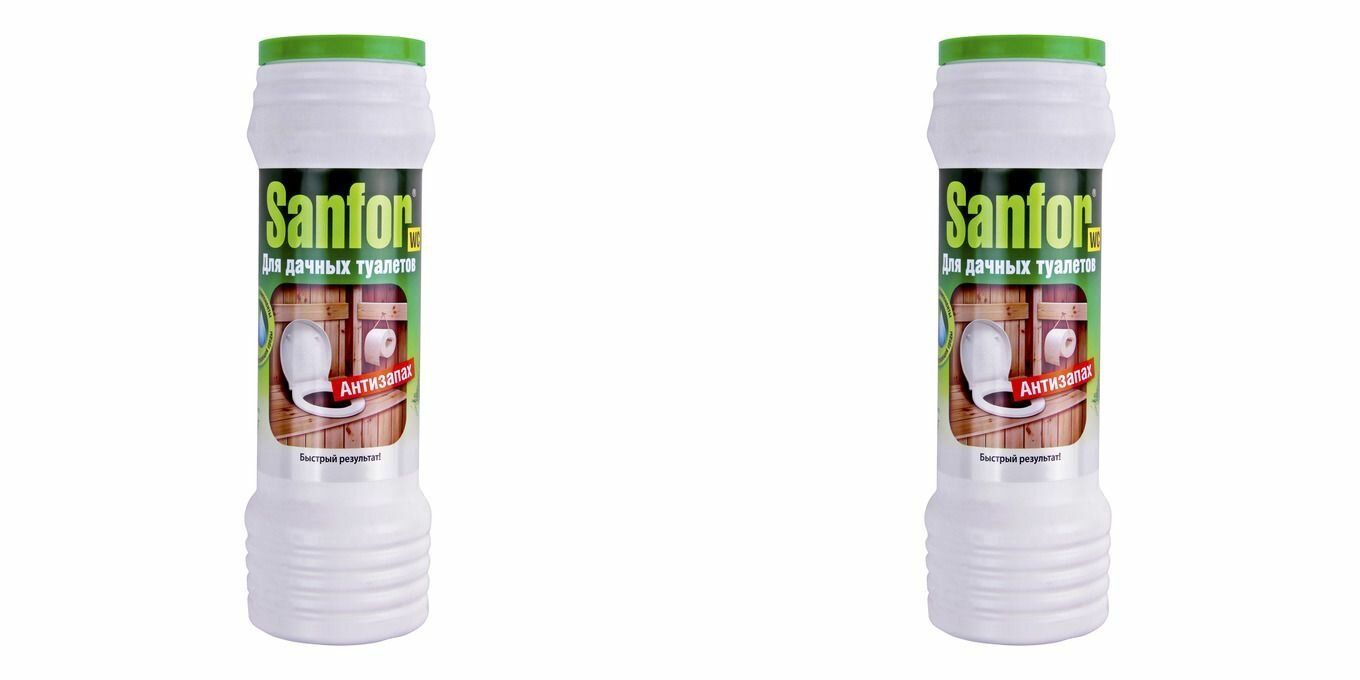 Sanfor Средство дезодорирующее для дачных туалетов Антизапах 400 г 2 шт
