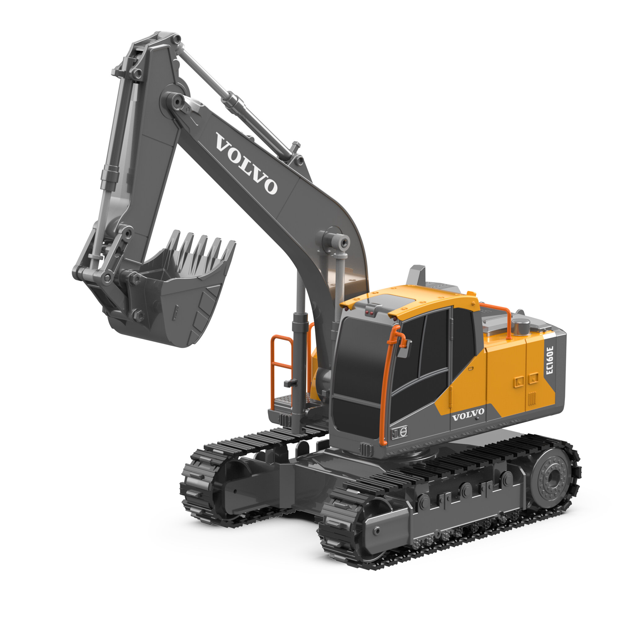 Радиоуправляемый экскаватор Double Eagle Volvo EC160C, поворот на 360, масштаб 1:26, 2.4G - E580-003