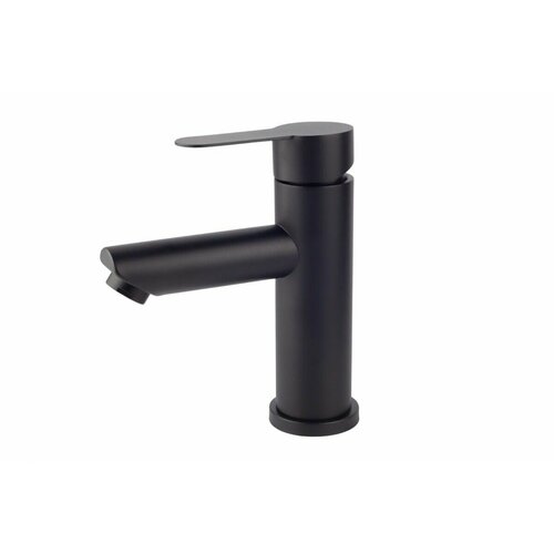 Смеситель SANDAY для умывальника D-35mm Черный нерж сталь, на гайке без подводки