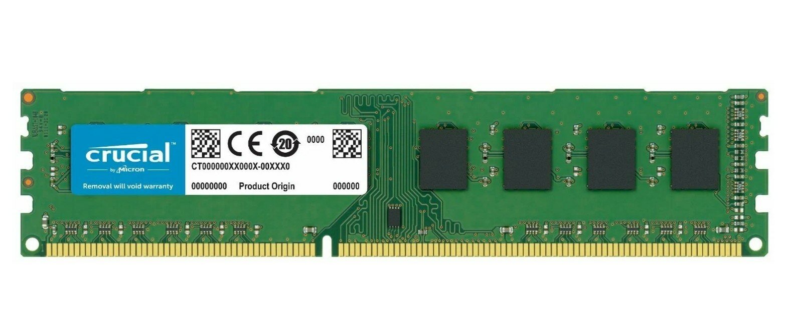 Оперативная память Crucial 4 ГБ DDR3L 1600 МГц DIMM CL11 CT51264BD160B