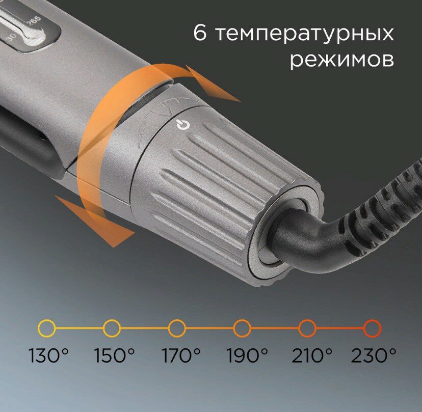 Выпрямитель для волос REDMOND HS1714 (серый) - фотография № 8