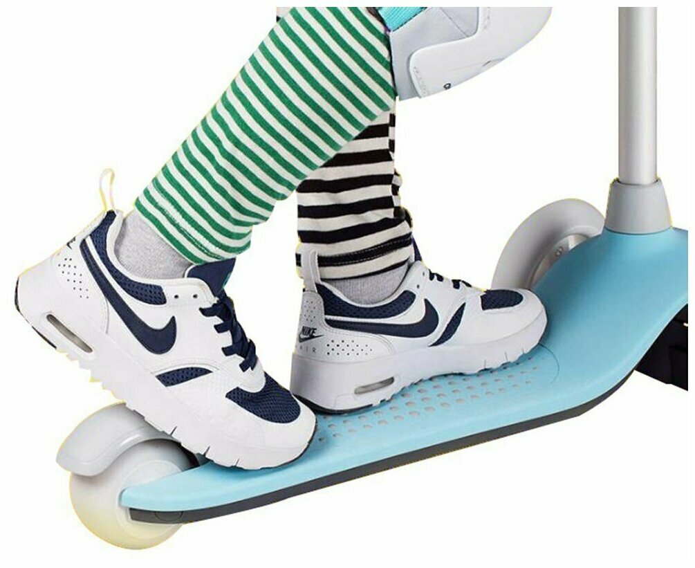 Картинки Детский самокат - кикборд MiTu Rice Rabbit Scooter цвет: Голубой